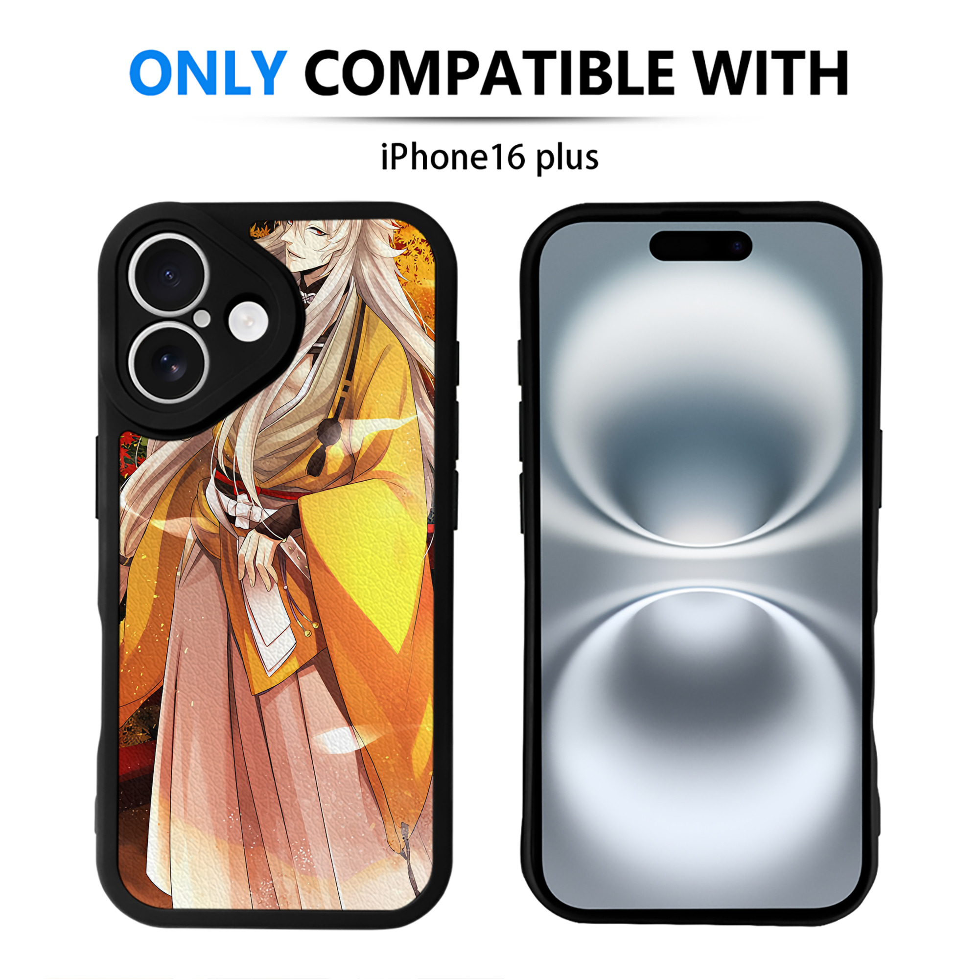 （画像用） 刀剣乱舞 Touken Ranbu 【iPhone 16シリーズ対応】シリコンスマホケース（レザー調） 材質：シリコン